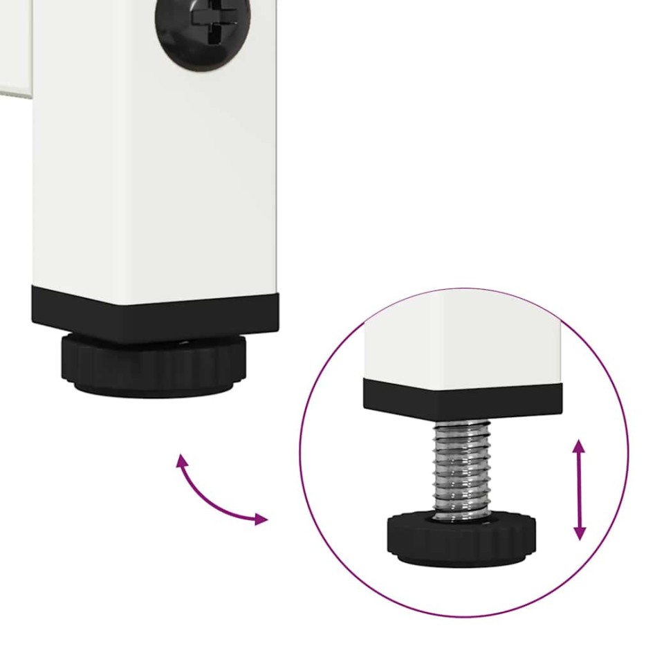 Mueble para TV de acero blanco 68x39x60,5