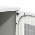 Mueble para TV de acero blanco 68x39x60,5