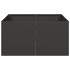 Jardinera de acero laminado en frío negro 80x80x40