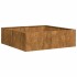 Jardinera oxidada acero corten 100x100x30