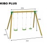 Columpio Triple Kibo Plus