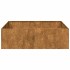 Jardinera oxidada acero corten 100x100x30