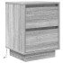 Mesilla de noche con luces LED Sonoma gris 38x34x50