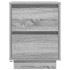 Mesilla de noche con luces LED Sonoma gris 38x34x50