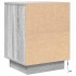 Mesilla de noche con luces LED Sonoma gris 38x34x50