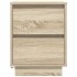 Mesilla de noche con luces LED roble Sonoma 38x34x50