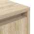 Mesilla de noche con luces LED roble Sonoma 38x34x50