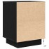 Mesilla de noche con luces LED negra 38x34x50