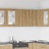 Armario de pared de cocina madera de ingeniería roble