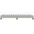 Cama box spring sin colchón terciopelo gris claro 90x210