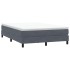 Cama box spring sin colchón terciopelo gris oscuro 140x210