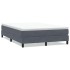 Cama box spring sin colchón terciopelo gris oscuro 140x210