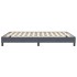 Cama box spring sin colchón terciopelo gris oscuro 140x210