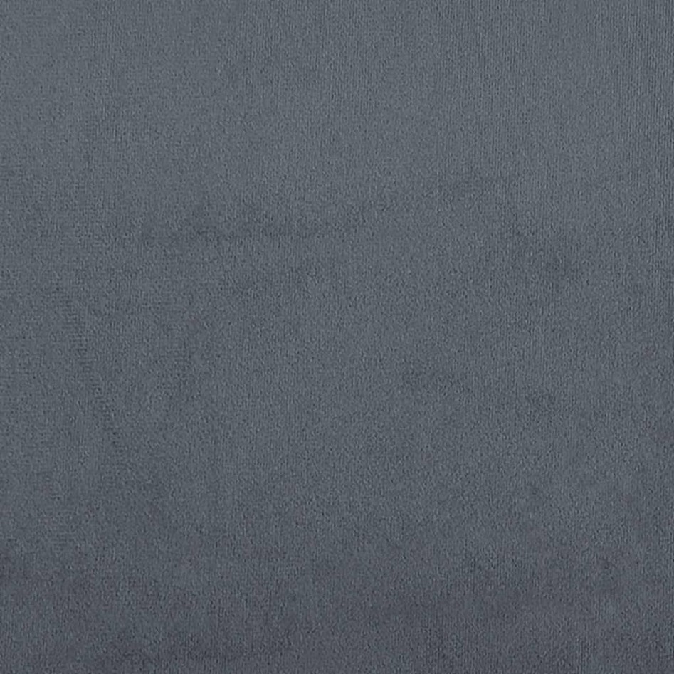 Cama box spring sin colchón terciopelo gris oscuro 140x210