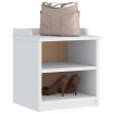 Banco de recibidor SANDNES madera maciza pino blanco 45x40x50cm