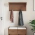 Perchero de pared SANDNES madera maciza de pino 87x30x42