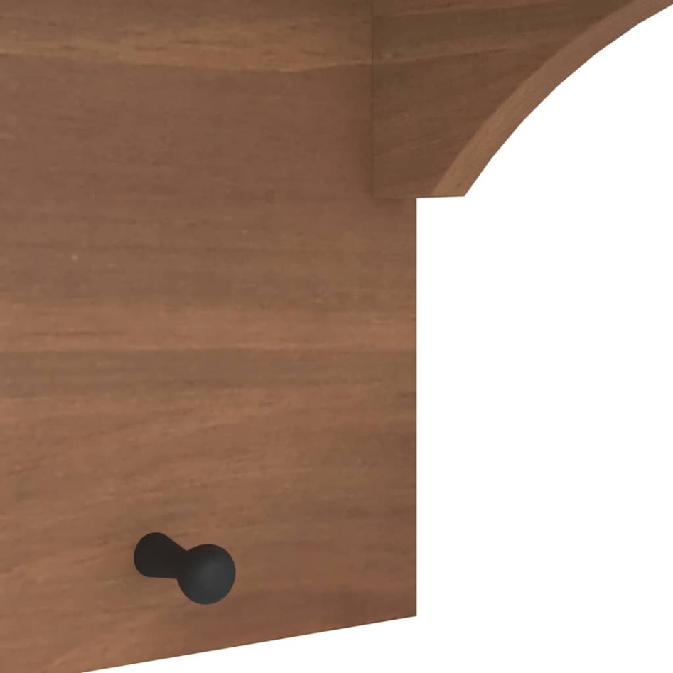 Perchero de pared SANDNES madera maciza de pino 87x30x42