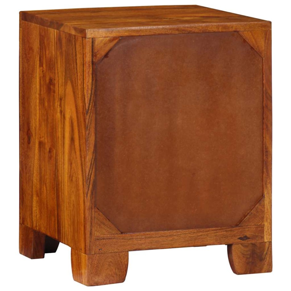 Mesita de noche 35x35x45 cm madera maciza de