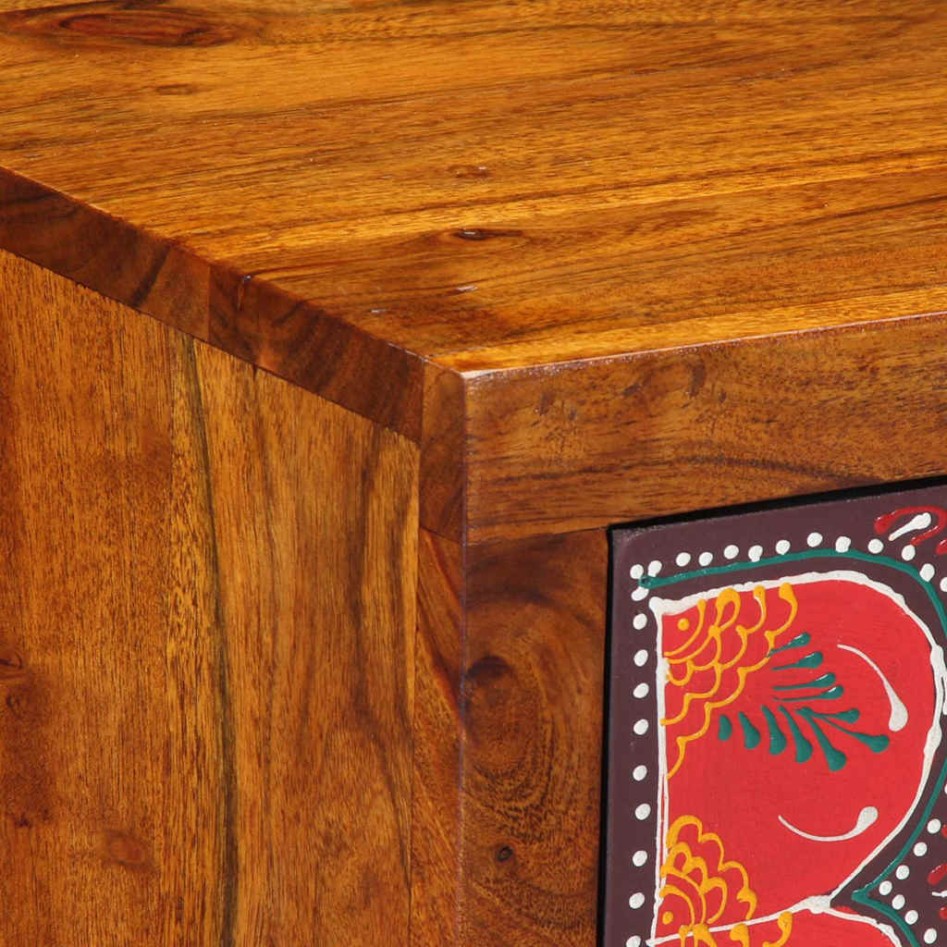 Mesita de noche 35x35x45 cm madera maciza de