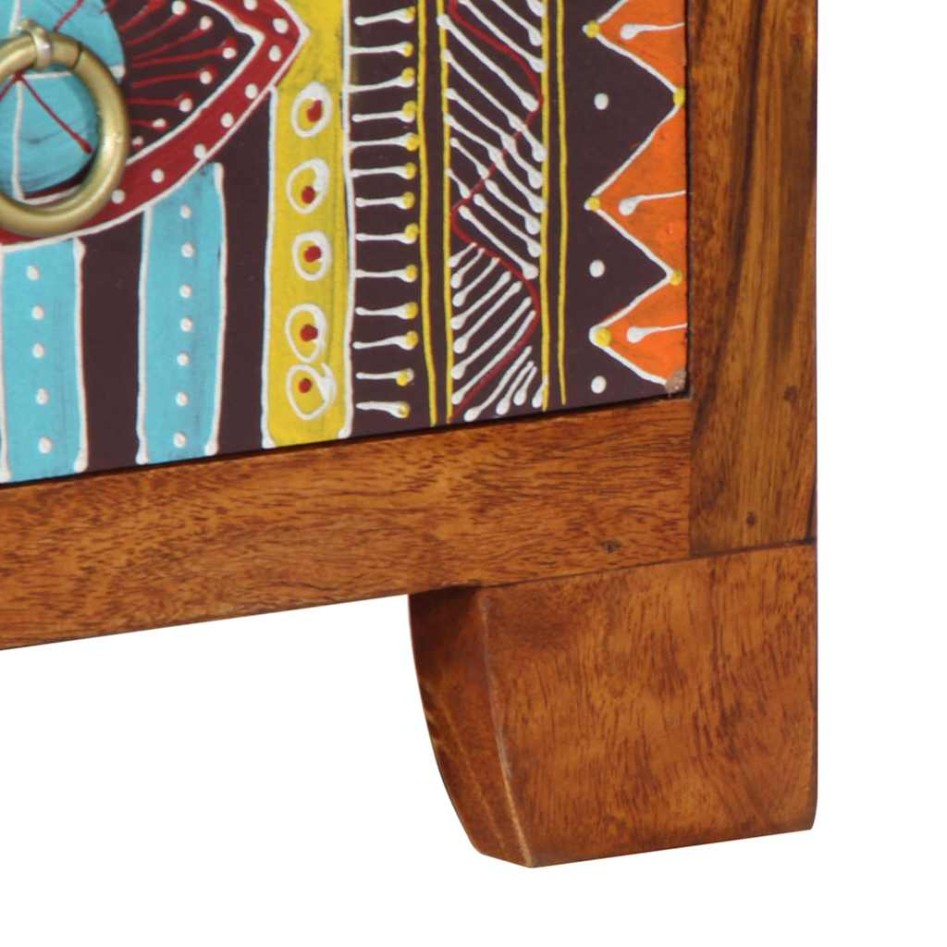 Mesita de noche 35x35x45 cm madera maciza de