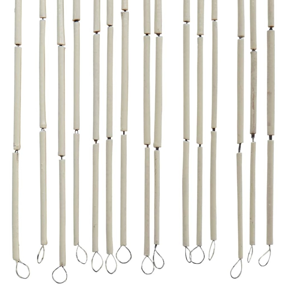 Cortina para puerta insectos estampado de bambú 100x200cm