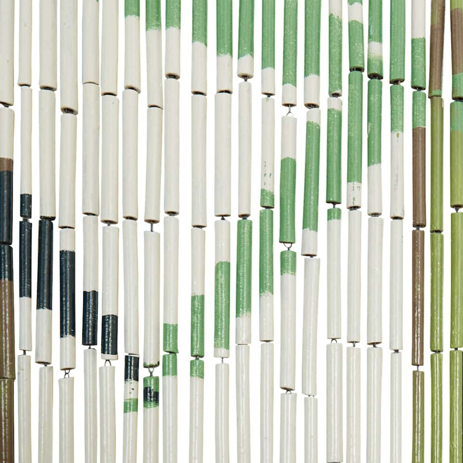 Cortina para puerta insectos estampado de bambú 100x200cm