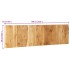 Cabecero de cama 180 cm madera maciza