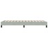 Estructura de cama sin colchón terciopelo gris claro 90x210