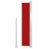 Toldo lateral retráctil de jardín rojo 160x300