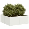 Jardinera acero blanco 80x80x30 cm