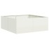 Jardinera acero blanco 80x80x30