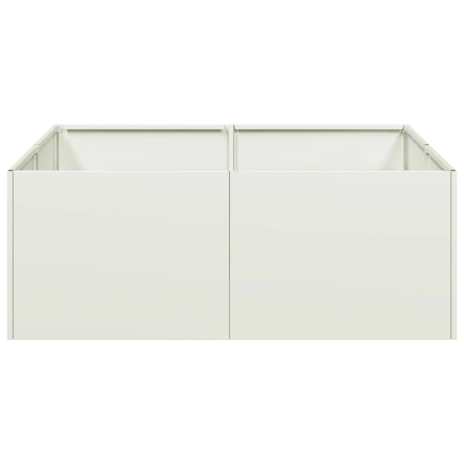 Jardinera acero blanco 80x80x30