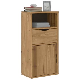 Mueble auxiliar con cajón ODDA 40x24x79 cm madera maciza
