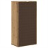 Mueble auxiliar con cajón ODDA 40x24x79 cm madera maciza