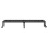 Estructura de cama sin colchón plegable negro acero 90x190