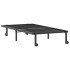 Estructura de cama sin colchón plegable negro acero 90x190