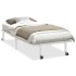 Estructura de cama sin colchón plegable blanco acero 90x200