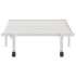 Estructura de cama sin colchón plegable blanco acero 90x200