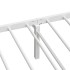 Estructura de cama sin colchón plegable blanco acero 90x200