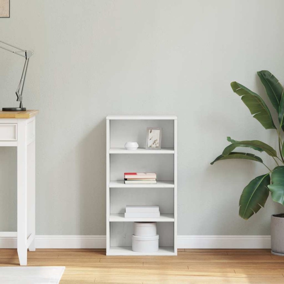 Mueble auxiliar ODDA blanco 40x24x79 cm madera maciza de