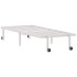 Estructura de cama sin colchón plegable blanco acero 80x200