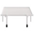 Estructura de cama sin colchón plegable blanco acero 80x200