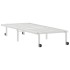 Estructura de cama sin colchón plegable blanco acero 80x200