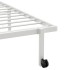 Estructura de cama sin colchón plegable blanco acero 80x200