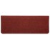 Alfombrilla autoadhesiva escalera 30 uds rojo 65x24,5x3,5
