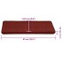 Alfombrilla autoadhesiva escalera 30 uds rojo 65x24,5x3,5