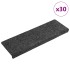 Alfombrilla autoadhesiva escalera 30 uds gris 65x21x4