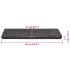 Alfombrilla autoadhesiva escalera 30 uds gris 65x21x4