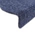 Alfombrilla autoadhesiva escalera 30 uds azul 56x17x3