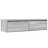 Mueble de TV con luces LED sonoma gris 100X35,5x25